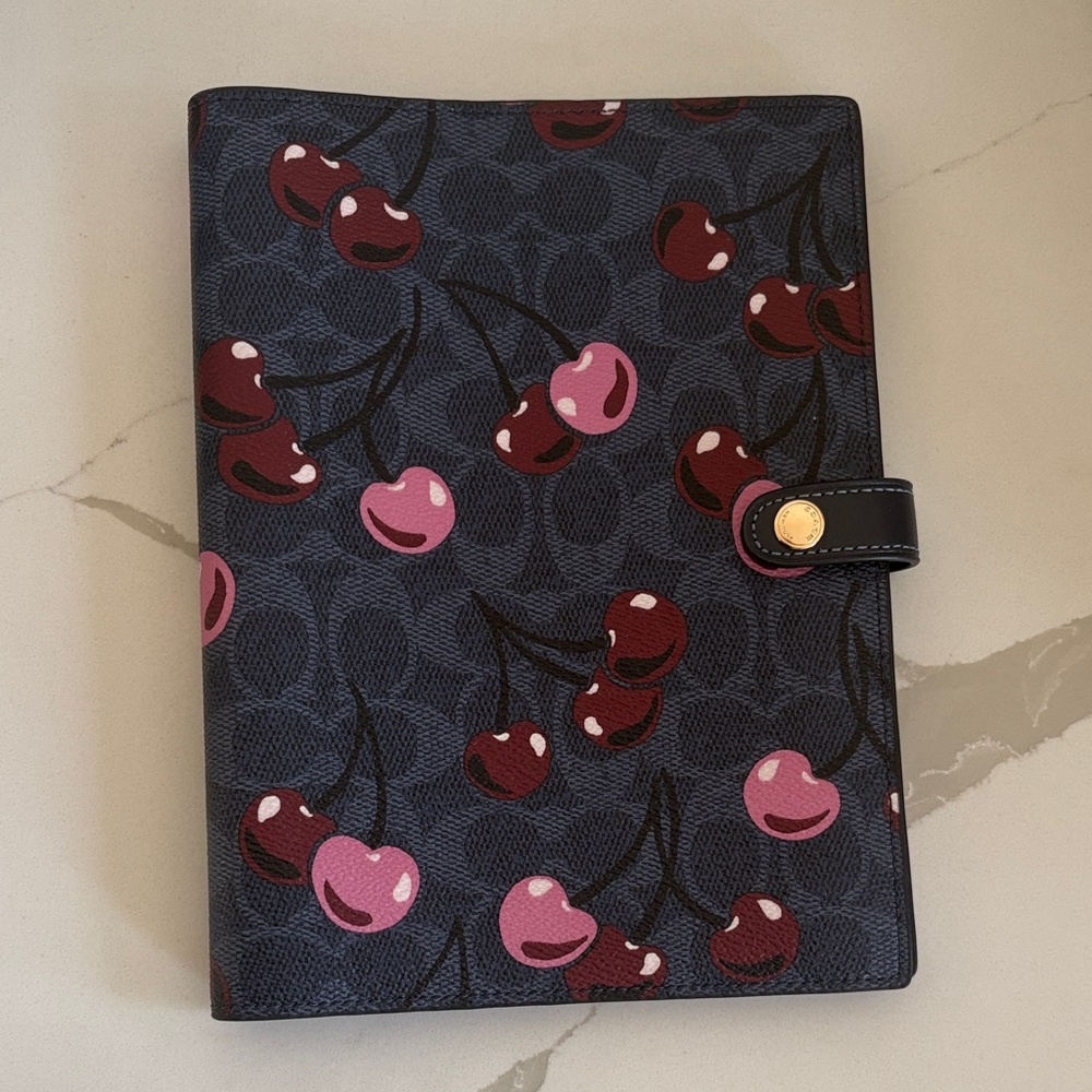 Coach Cherry Notebook cover